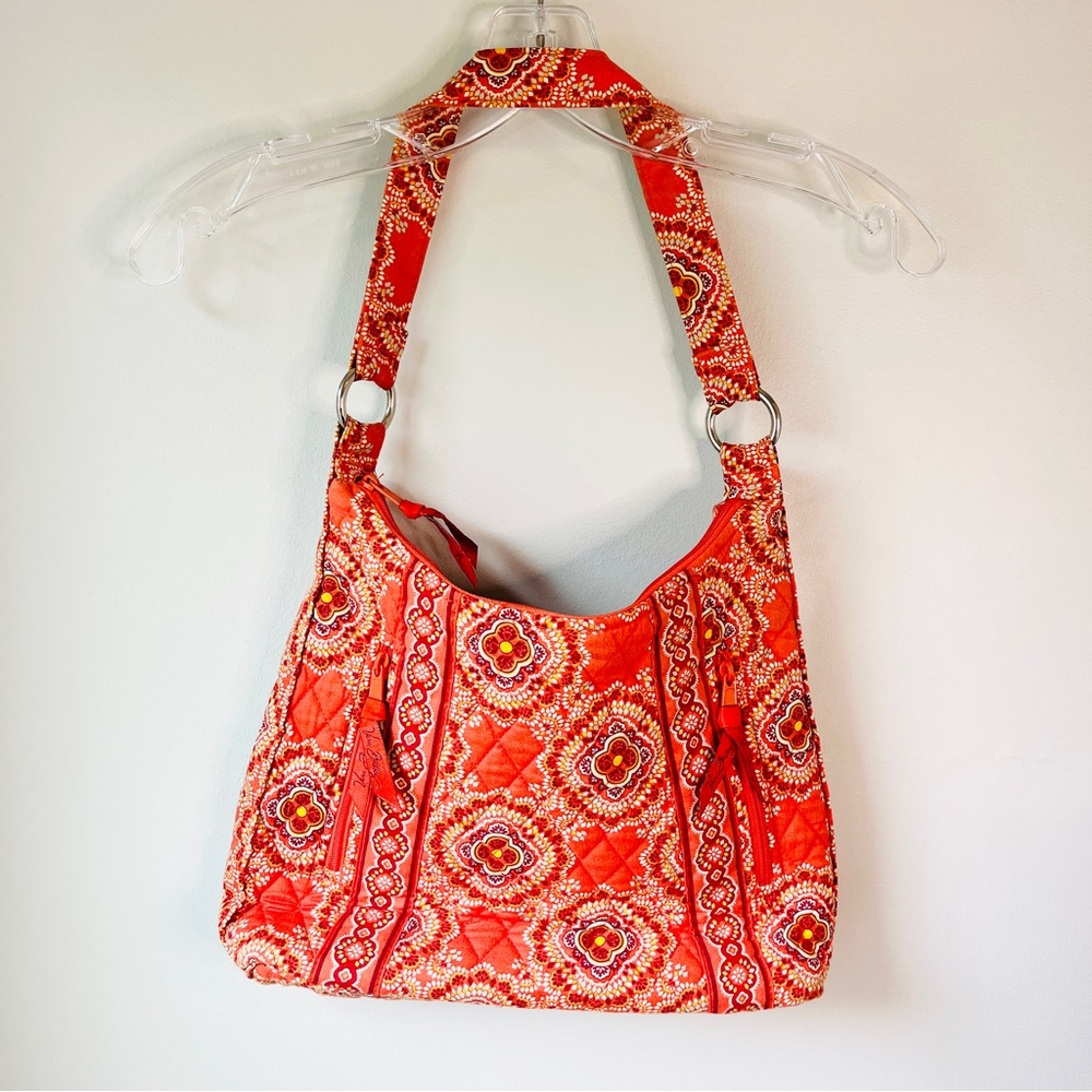 Vera Bradley Olivia Paprika Trellis Medium Hobo Bag